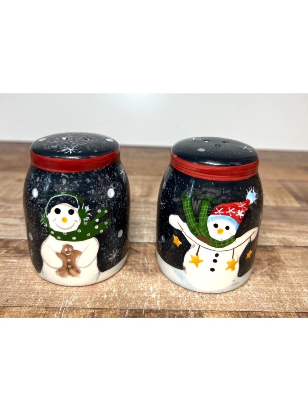 Snowman Ceramic Salt & Pepper Shaker Set By Creatively Yours Gift Design Inc.